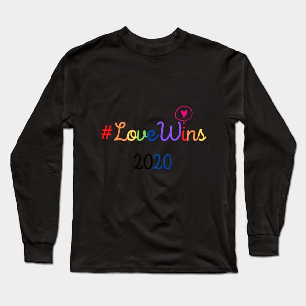 #LoveWins Long Sleeve T-Shirt by Mad Ginger Entertainment 